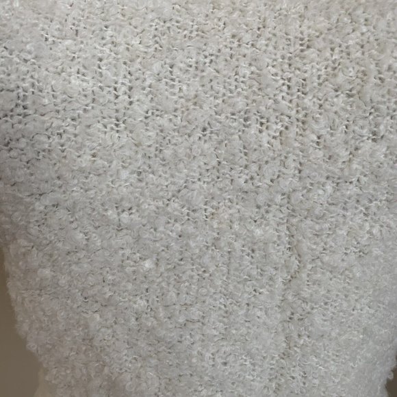 Closet clean out! Vintage 90s Espirit Fitted Cream Boucle Sweater - Picture 3 of 8